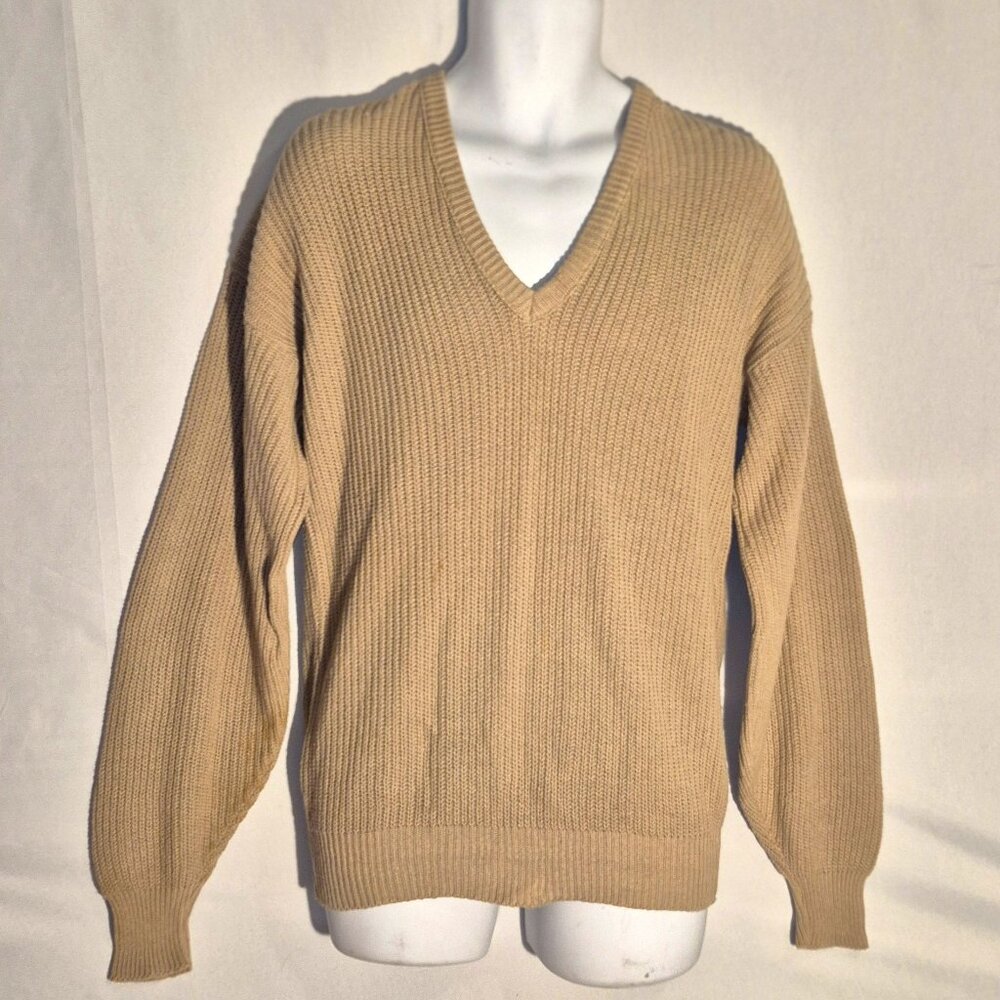 MICHAEL RICHARDS Gold Knit sweater, Large - Picture 8 of 13
